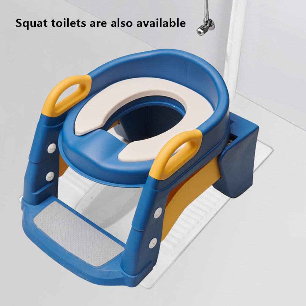 M301-BC PU Seat Cushion Foldable Toilet Baby Children Potty Training Toilet Seat with Ladder M301-BC PU Seat Cushion Foldable Toilet Baby Children Potty Training Toilet Seat with Ladder